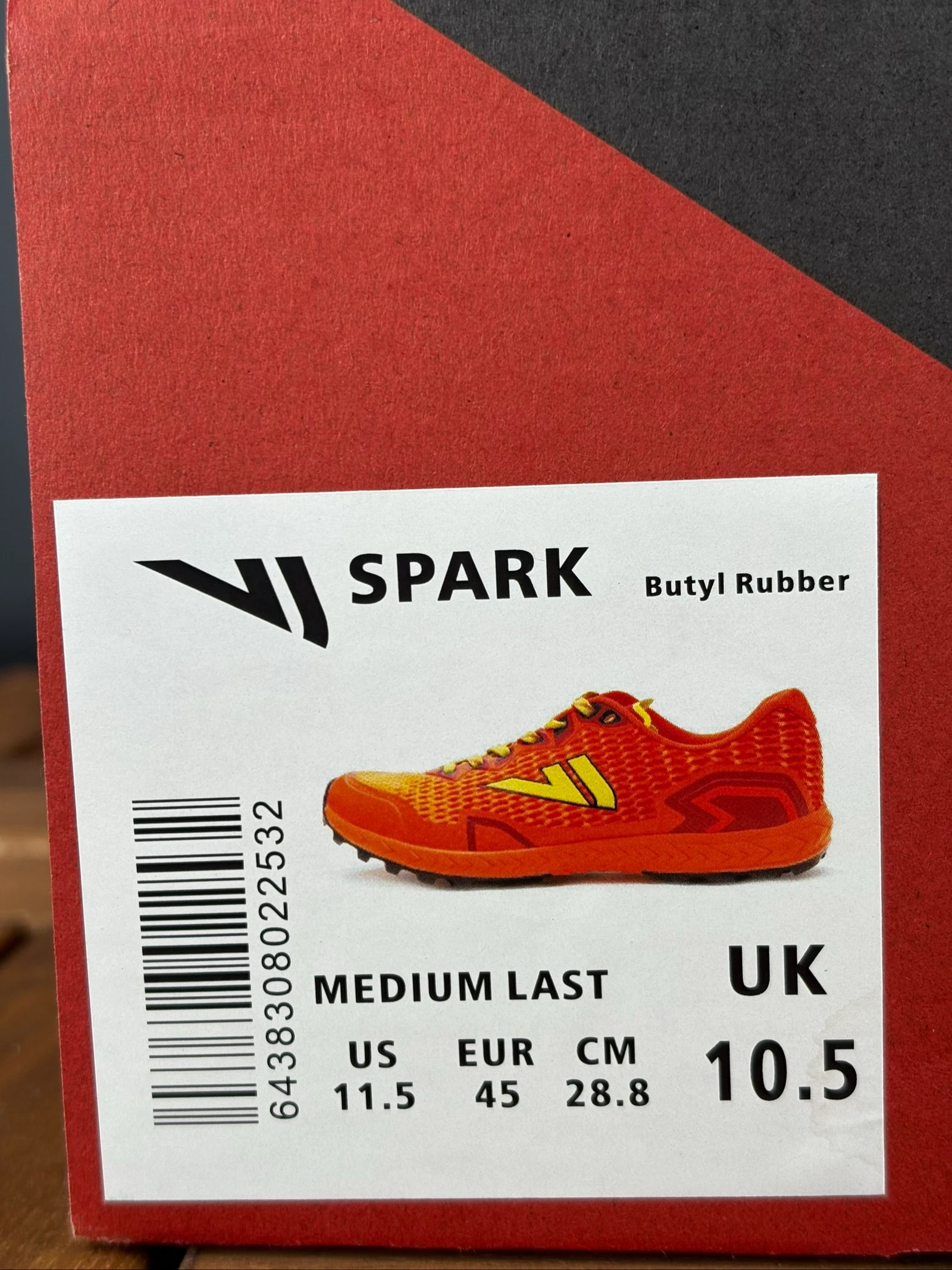 Size 45: VJ Sport Spark Trail Shoes Orange / Green – photo 16